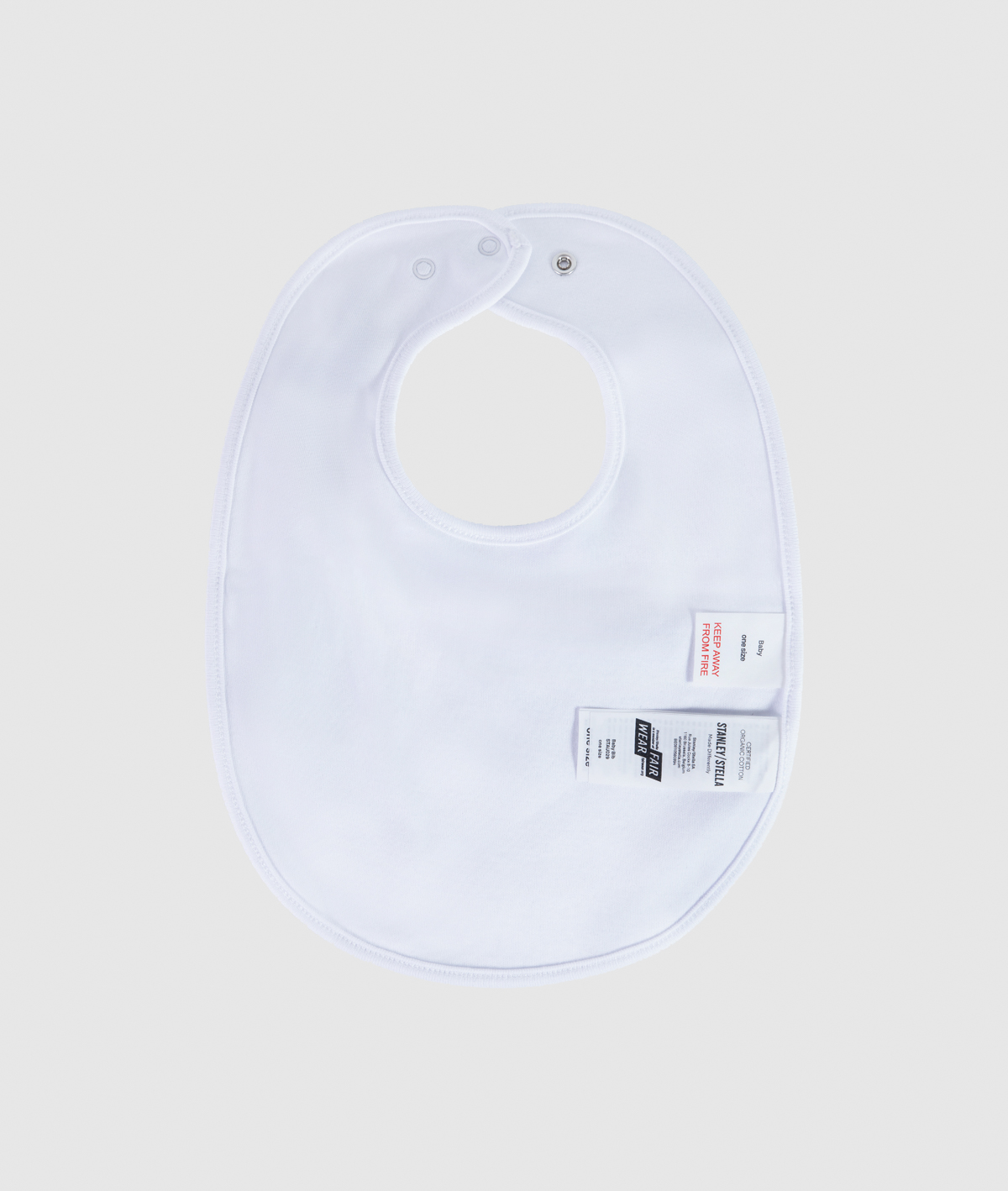 "When I Grow Up.." Baby Bib. White color back