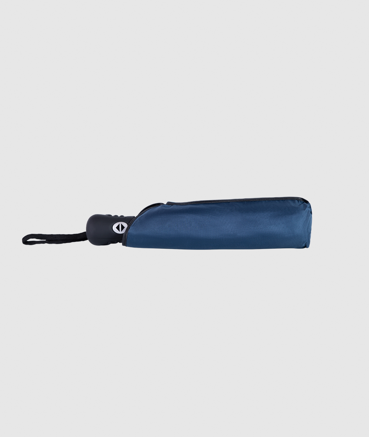IE Compact Travel Umbrella. Navy color front