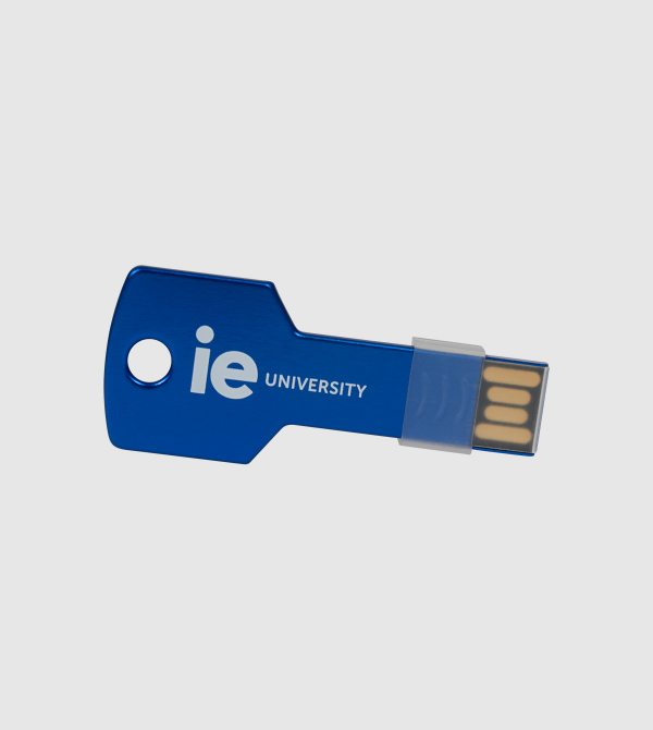 IE Metal Key Design USB . Blue color front