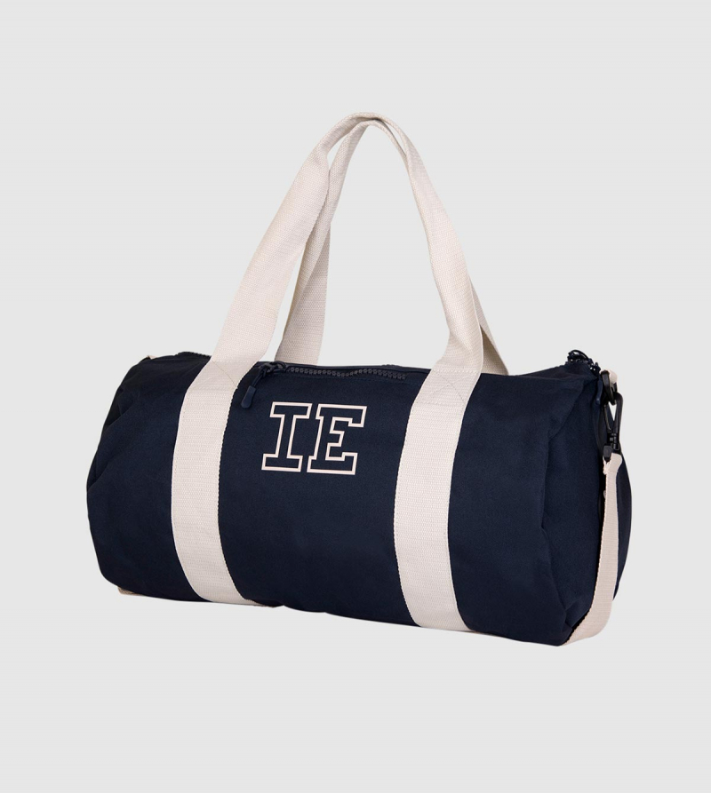 IE Eco Gym Bag. Blue color front