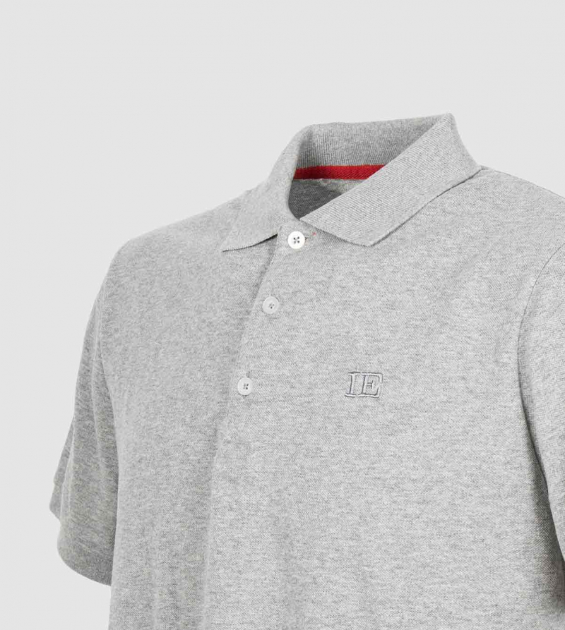 IE Polo. Grey color back