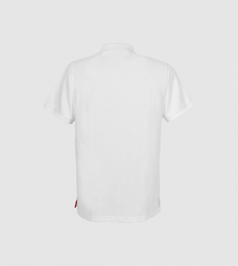 IE Polo. White color back