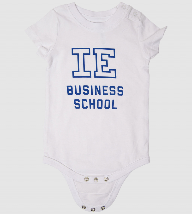 IE Business School Baby Body. White color zoom