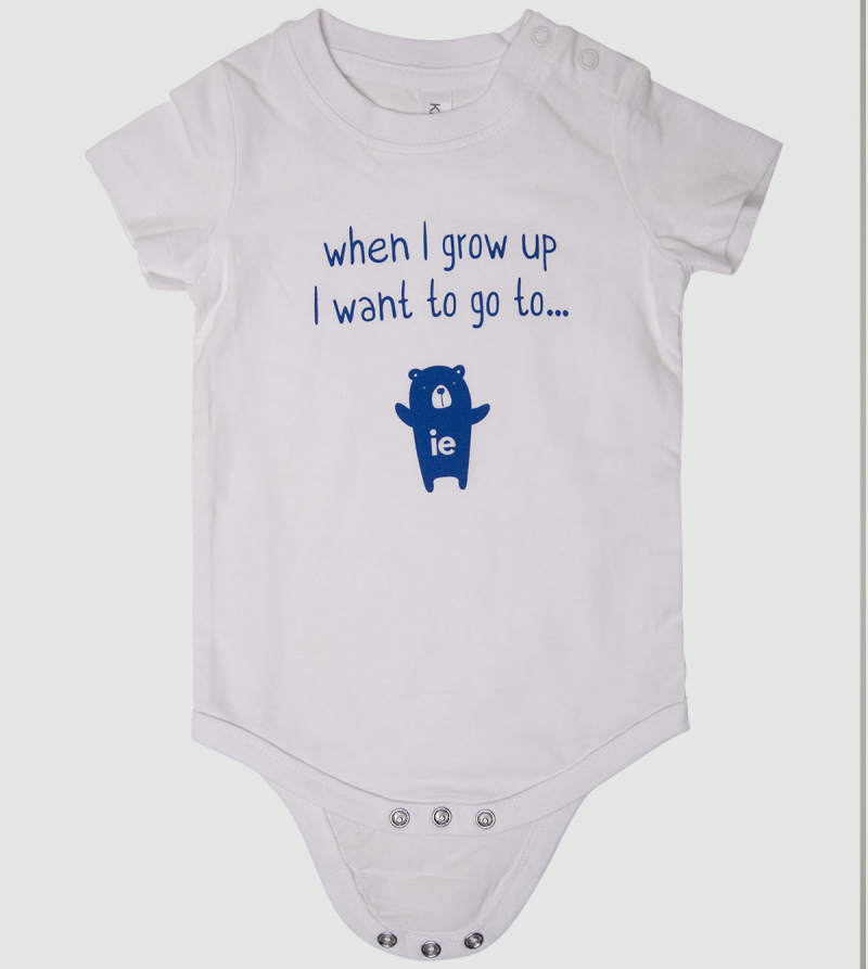 "When I grow up…" Baby Body. White color front