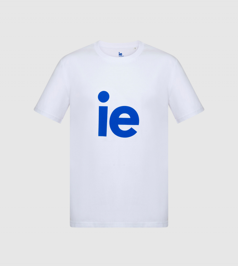 Camiseta IE. Color blanco front
