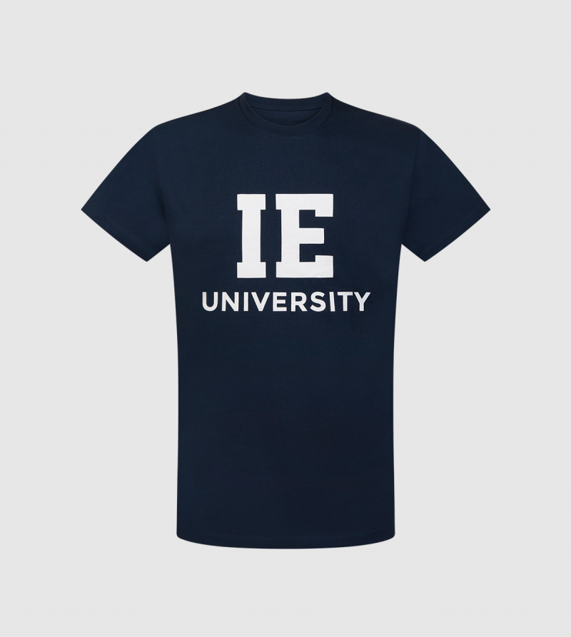 Creator IE University T-Shirt. Navy color front