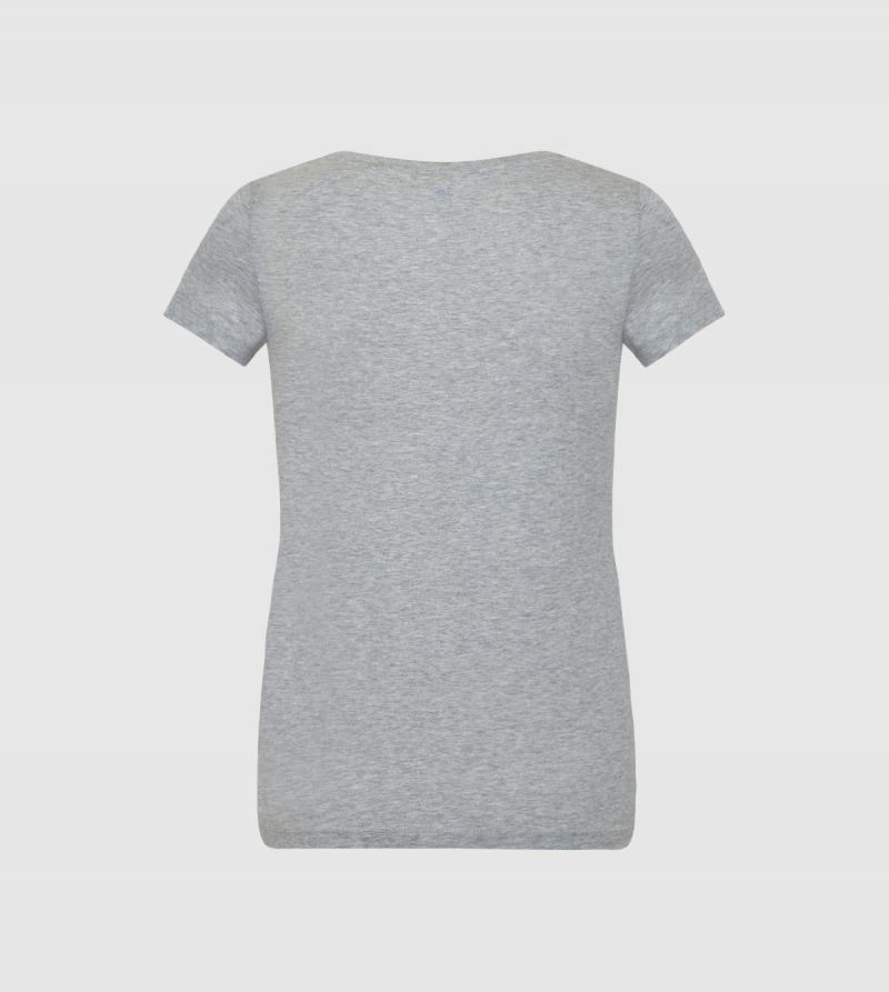 Camiseta de Mujer IE. Color gris back