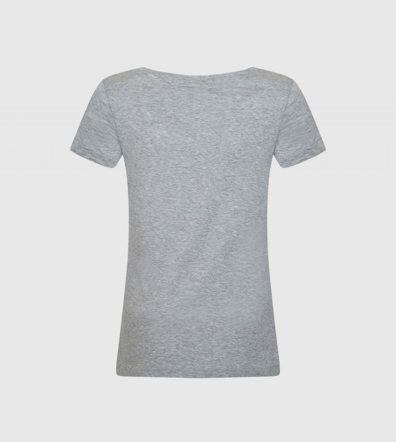 Camiseta de Mujer IE University. Color gris back