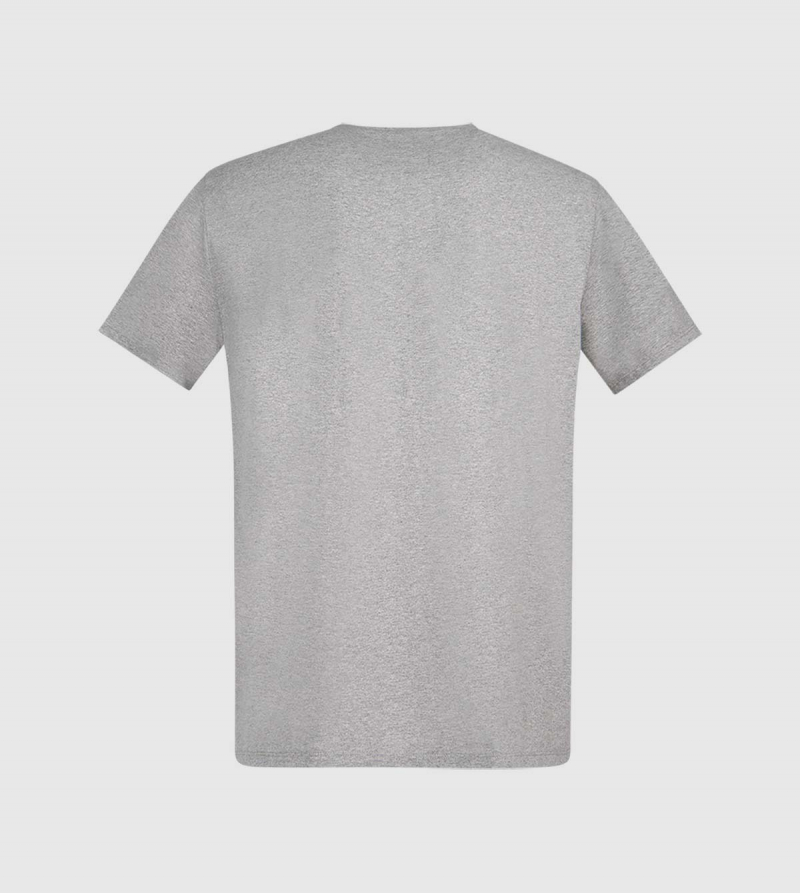 IE GOBEYOND Men's T-shirt. Grey color back