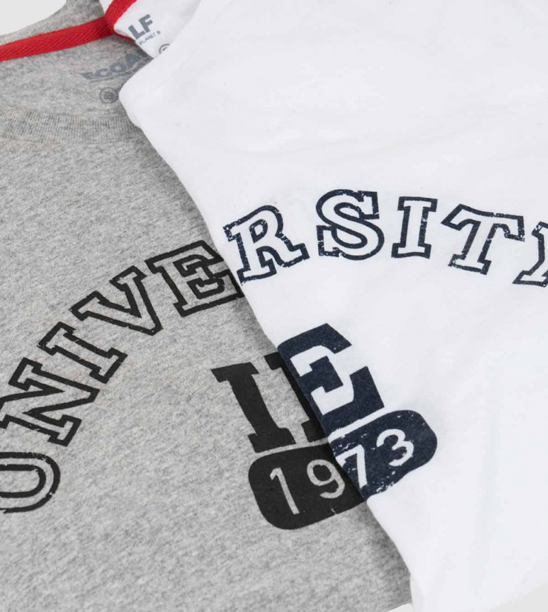 IE University Men's T-Shirt. White color zoom