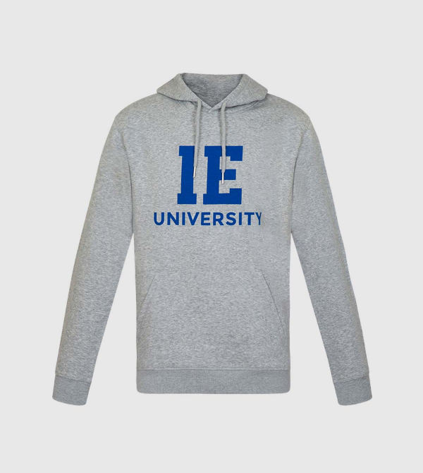 Spencer IE University Hoodie. Grey color front