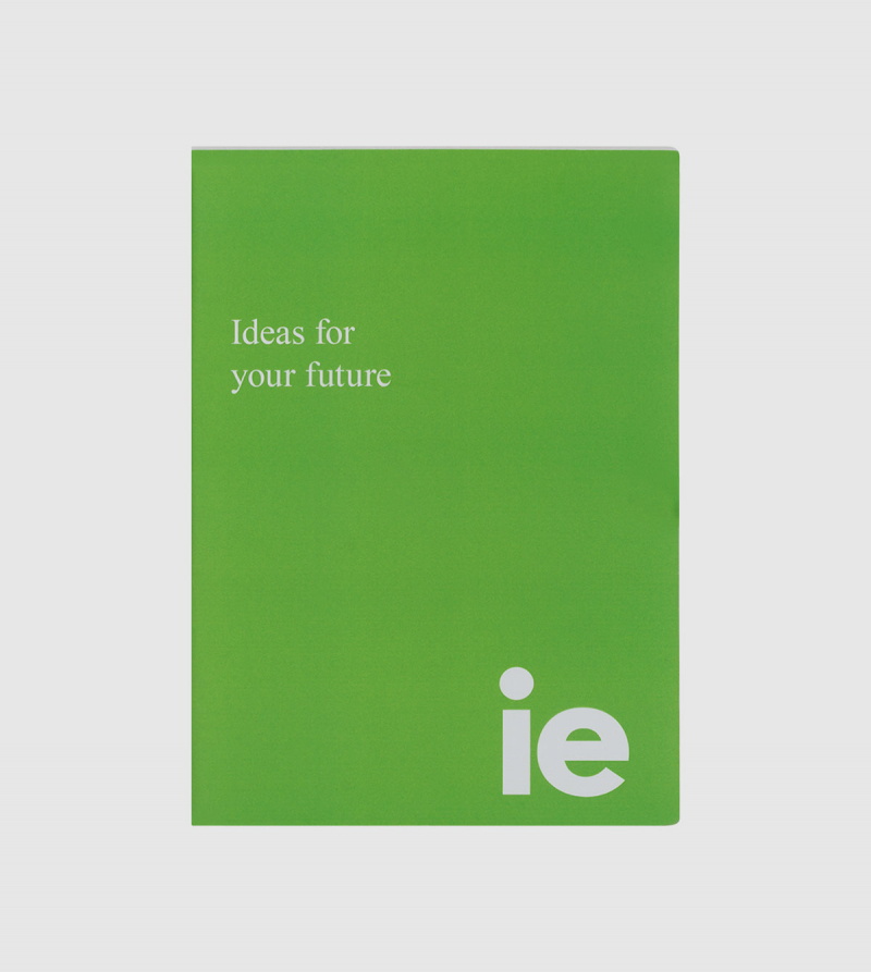 Cuaderno de Notas IE. Color verde front