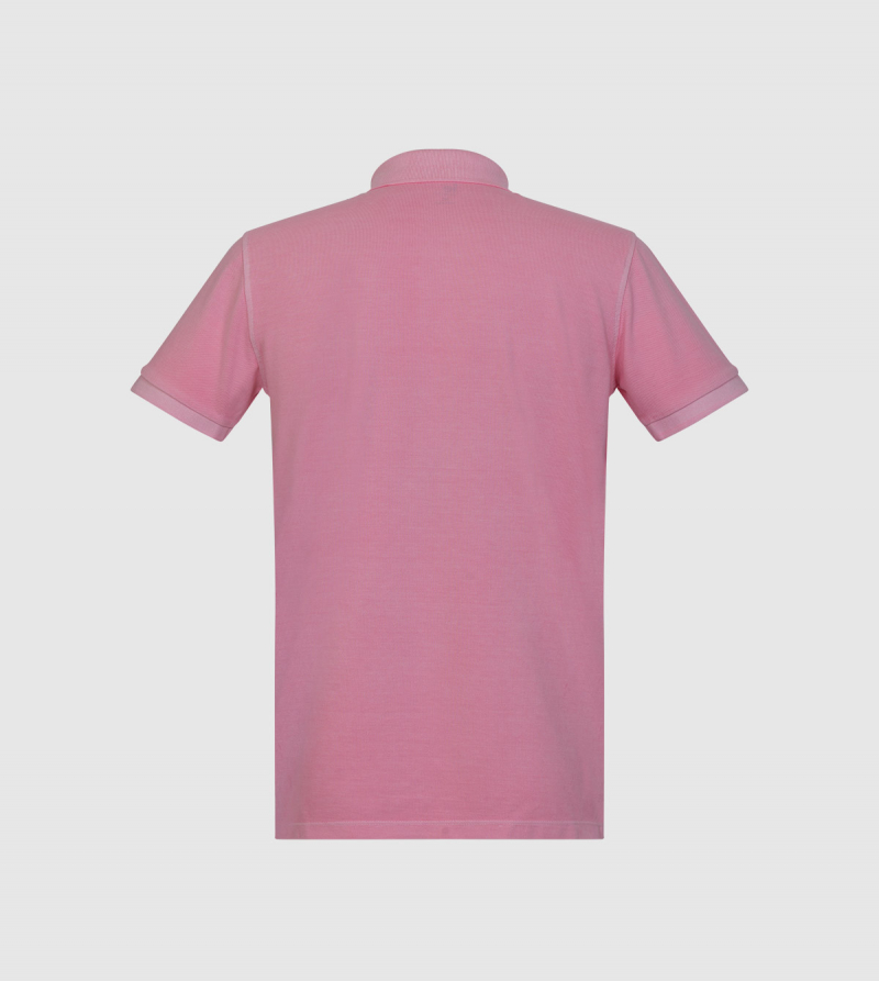 Tibet IE University Polo. Pink color back