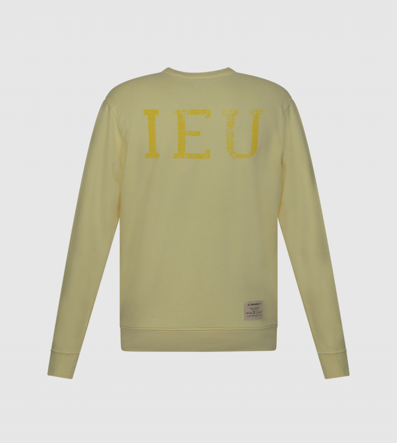 Nilo IE University Sweatshirt. Yellow color back