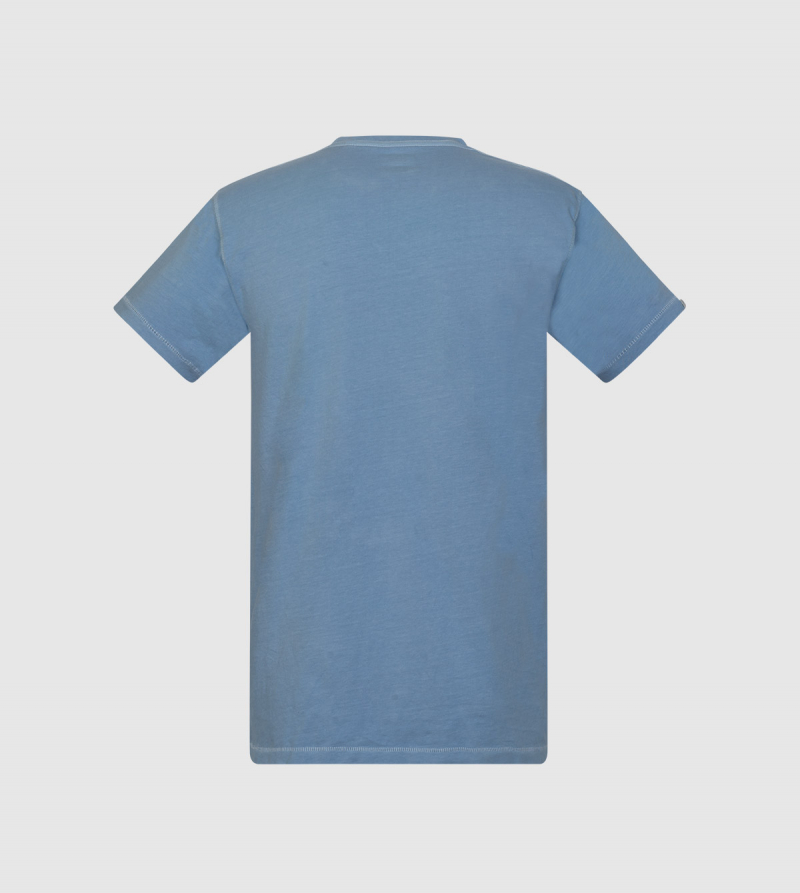 Zeus IE University T-shirt. Light blue color back