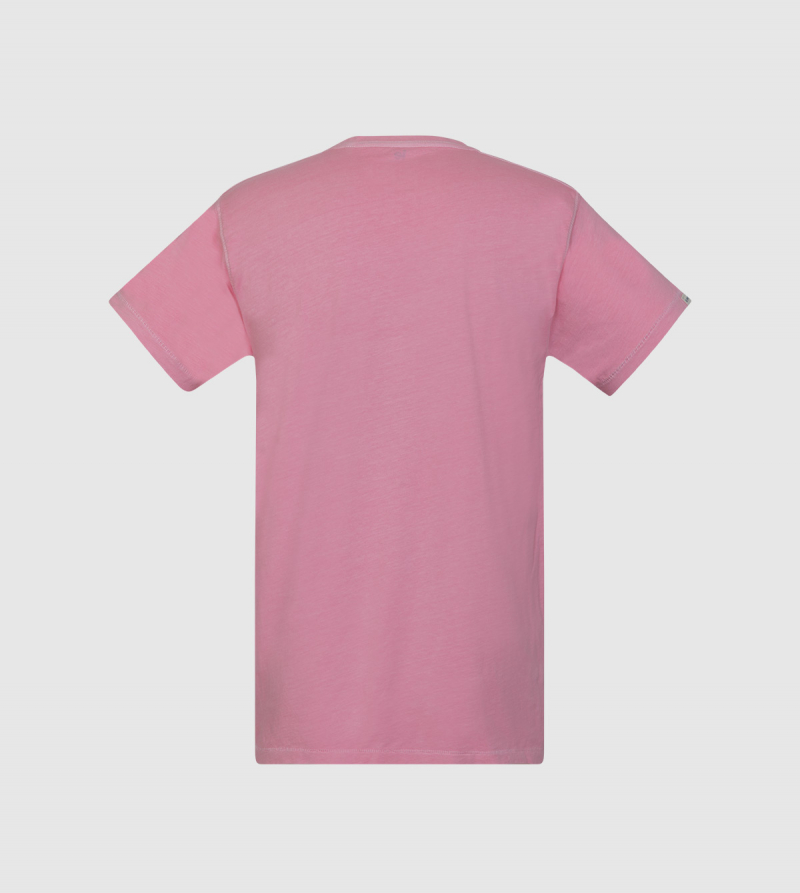 Zeus IE University T-shirt. Pink color back