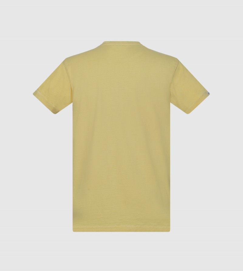 Zeus IE University T-shirt. Yellow color back