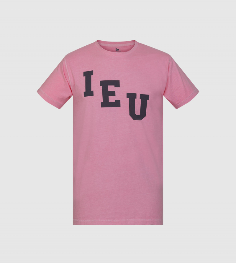 Poseidon IE University T-shirt. Pink color front