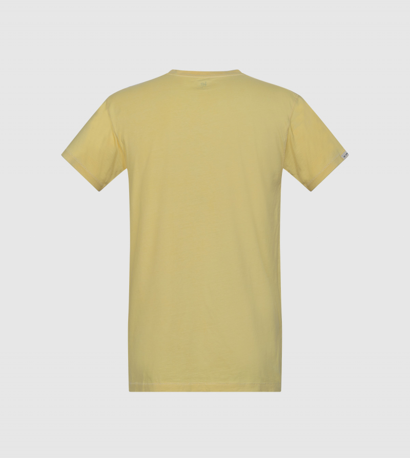 Camiseta Poseidon IE University. Color amarillo back