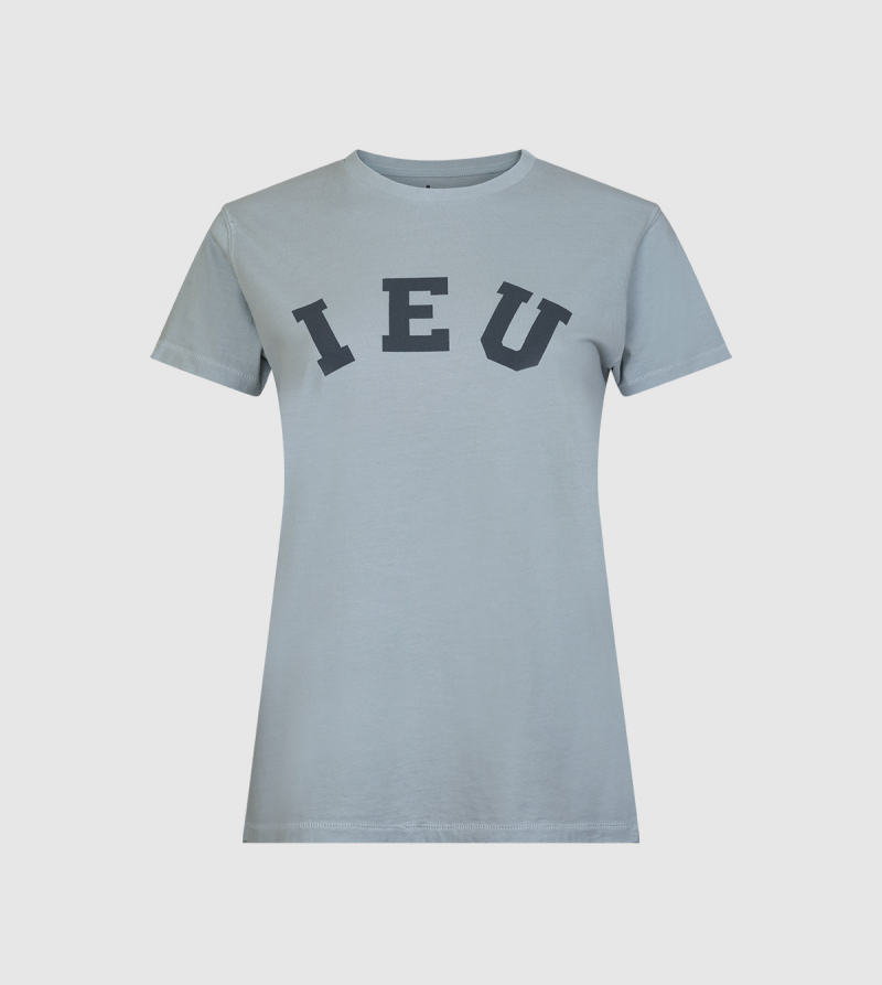 Camiseta Atenea IE University. Color gris front