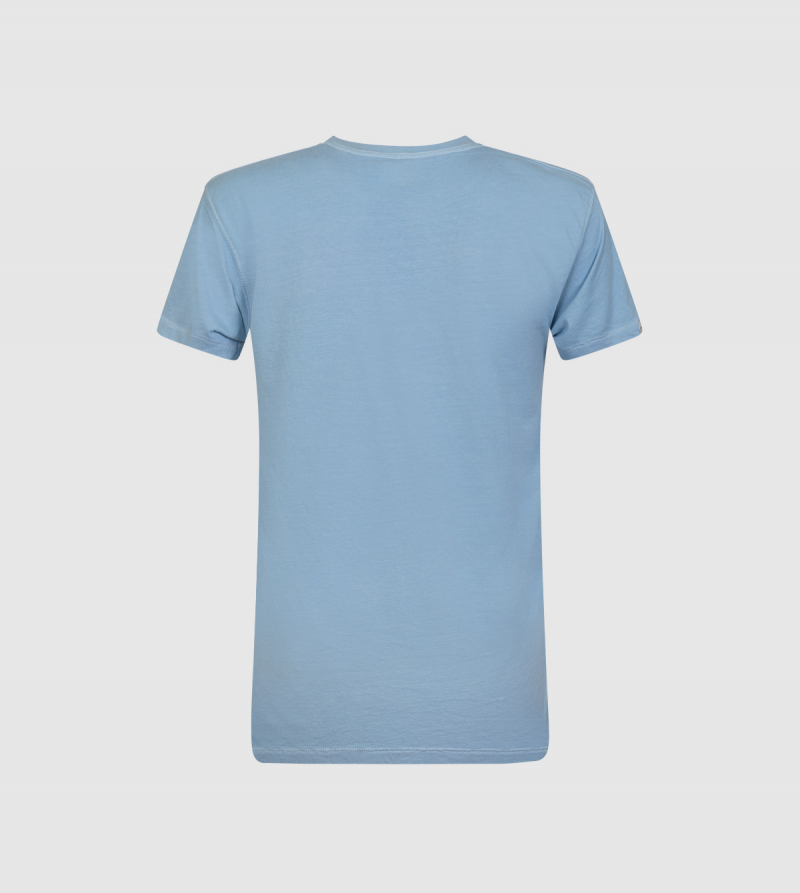 Camiseta Atenea IE University. Color azul claro back