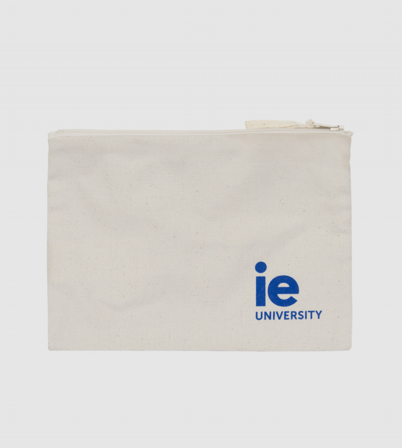IE University Pencil Case . white colour front