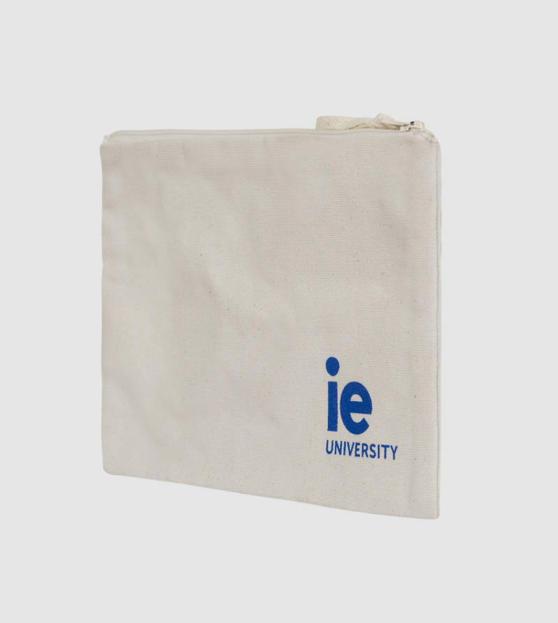 IE University Pencil Case . white colour back