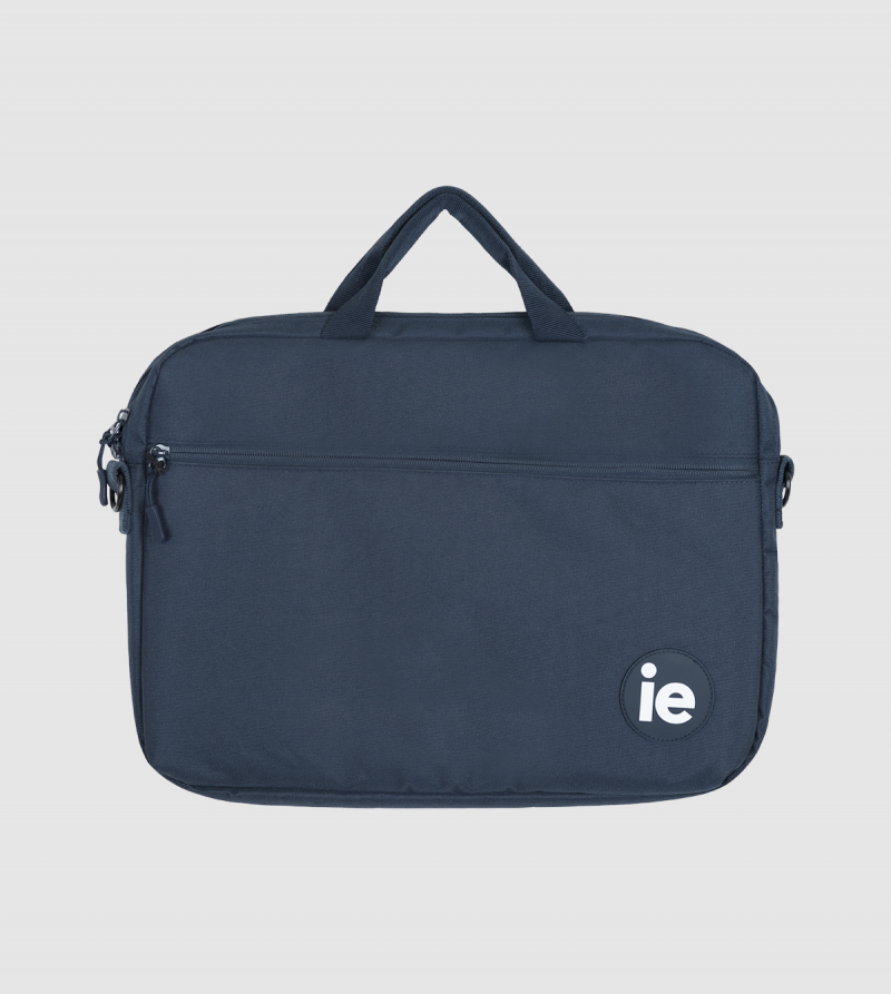 Maletin IE . blue briefcase front