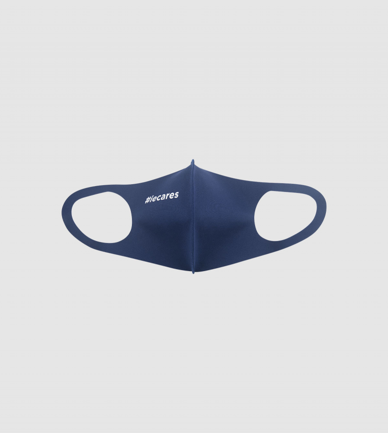 IE Cares Mask . midnight navy colour back