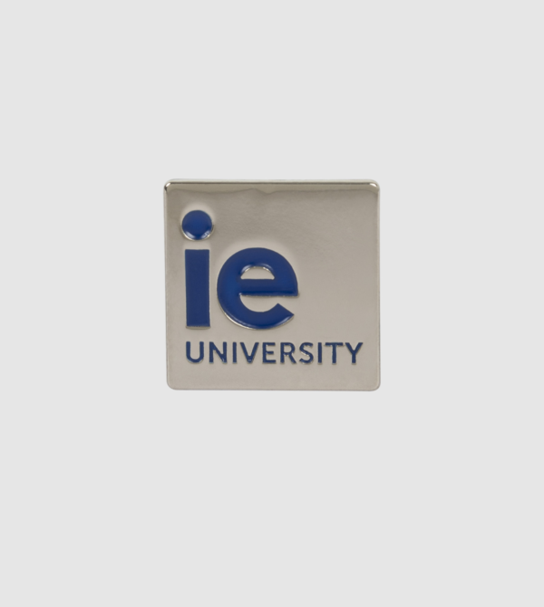 IE University Pin. silver colour