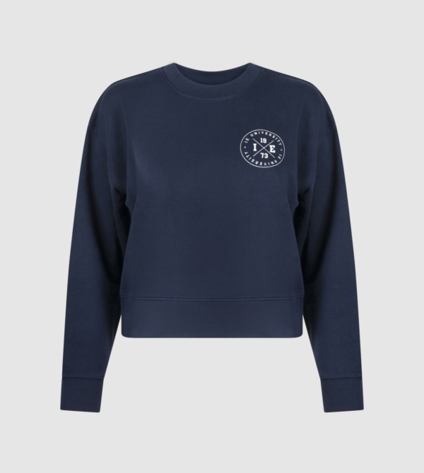 Stella Cropster IEU Sweatshirt. french navy colour front