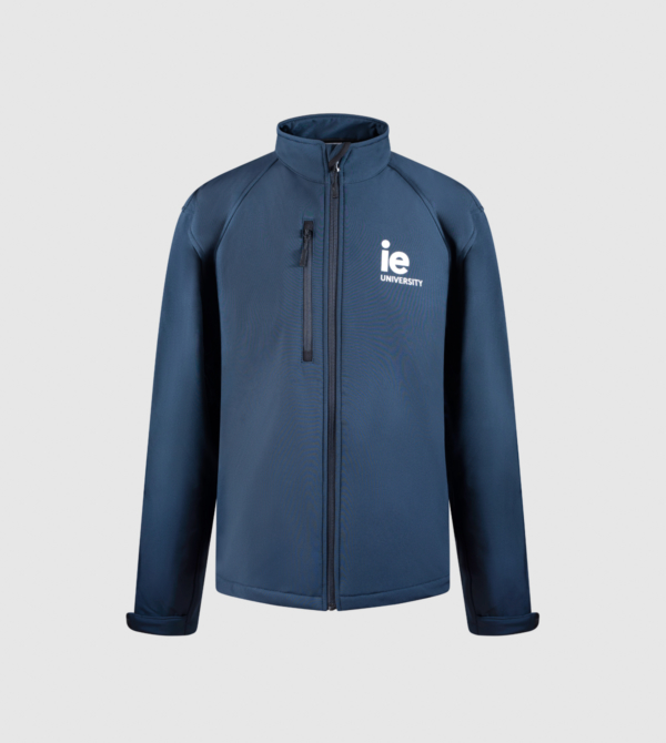 Men Softshell Jacket. french-navy colour front
