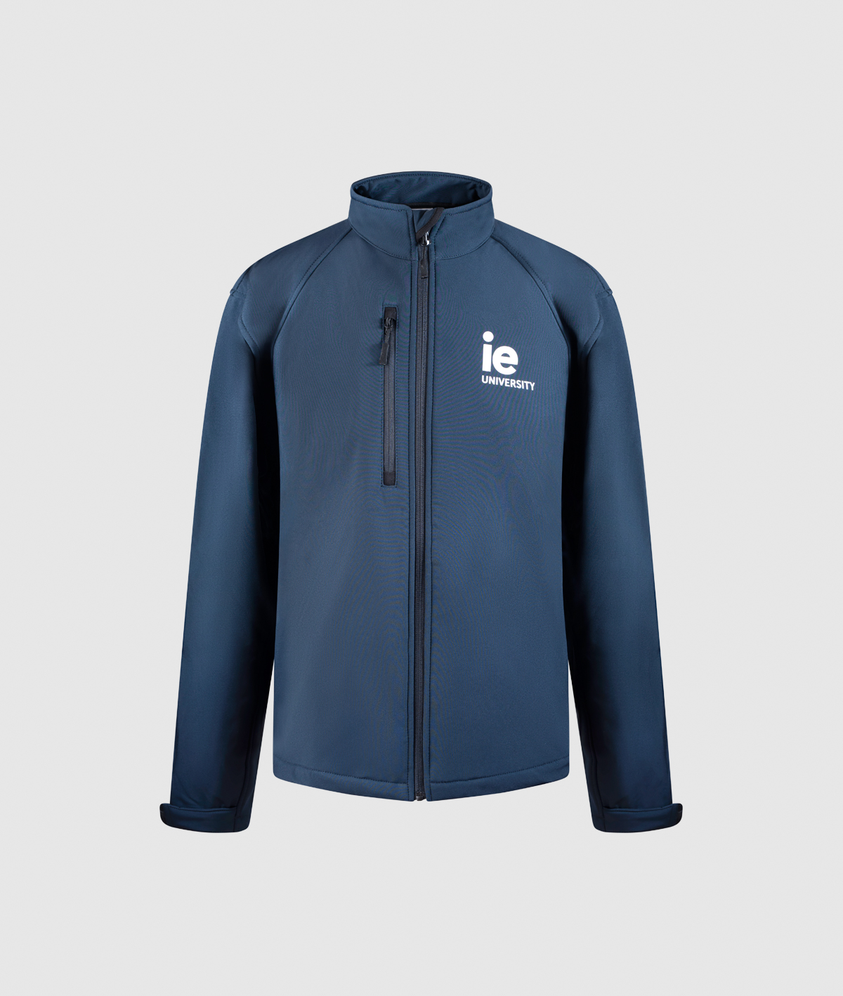 Men Softshell Jacket. french-navy colour front