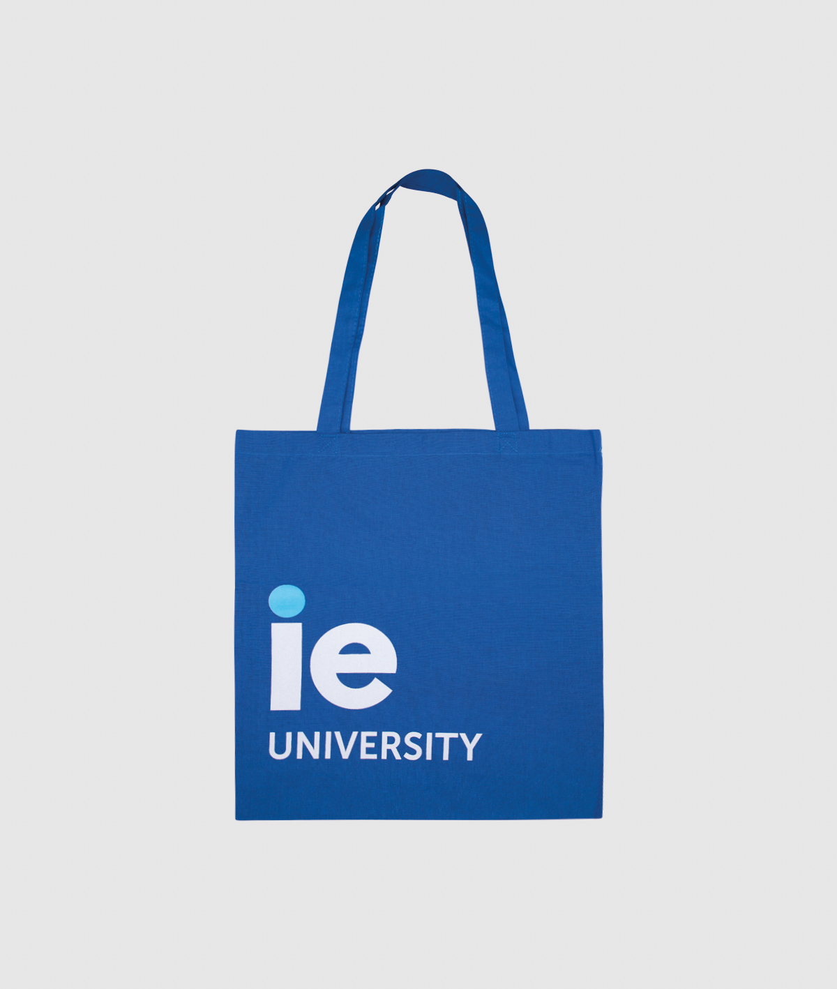 Tote bag "Be the change you want to make". blue colour front