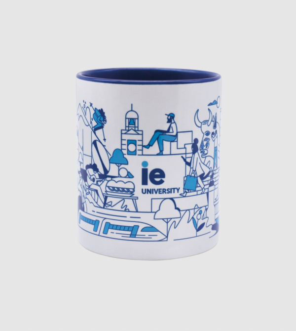 Madrid IEU Ceramig Mug - Limited Edition. white colour front