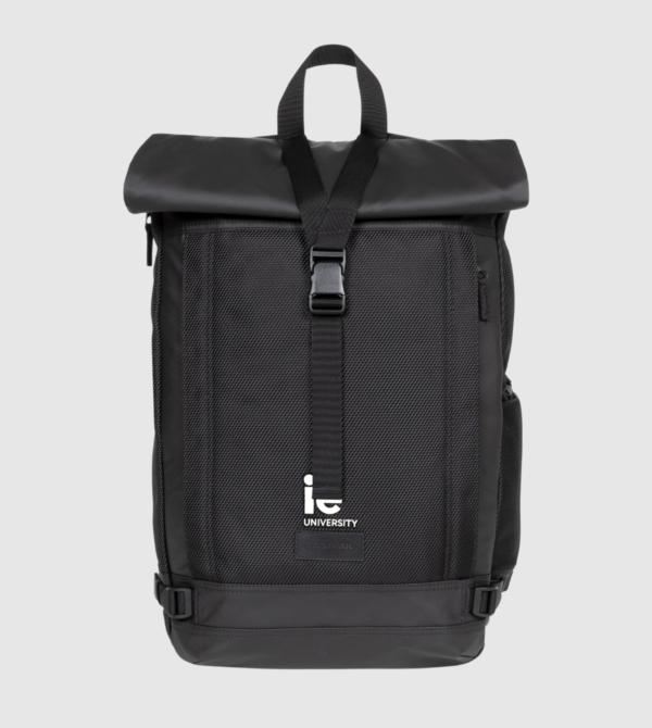 Backpack Eastpak Tecum Roll IEU. Coat Black colour front