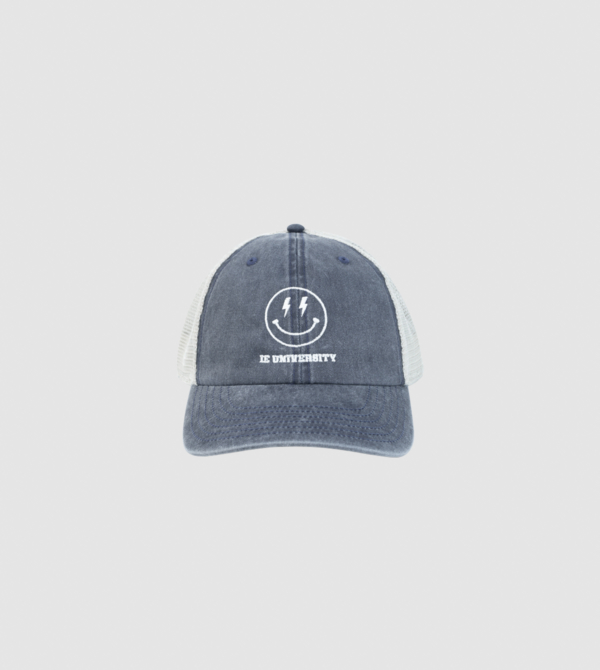 Cap Trucker Case IEU.  Navy colour front