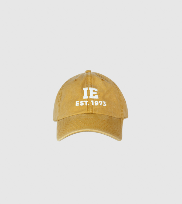 Cap Vintage IEU. Mustard colour front