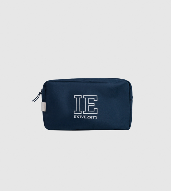 Lithe Toiletry Bag IEU. Navy colour front