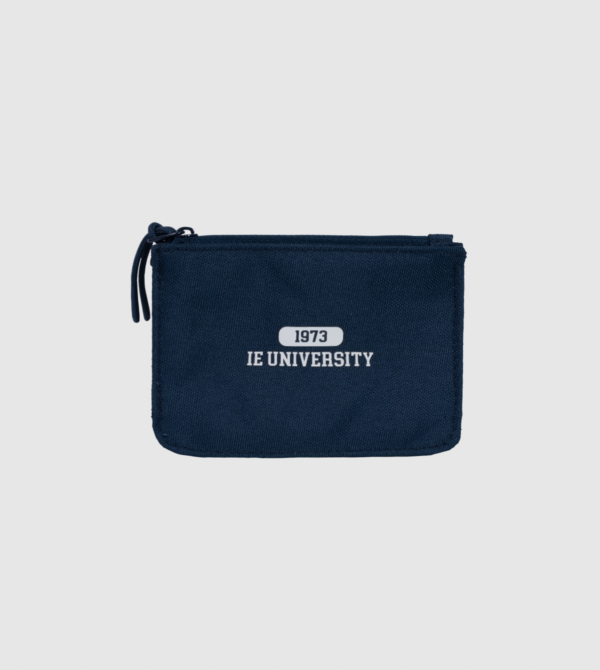 Coin Purse IEU. Navy colour front