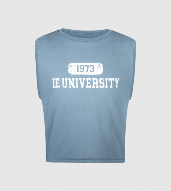 Croptop T-Shirt IEU. Wash Ivory colour front