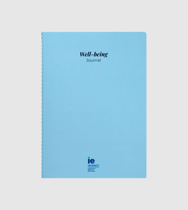 Well-Being  Big Journal IEU. Navy colour front