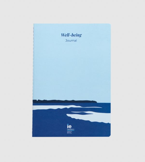 Well-Being Journal IEU. Navy colour front