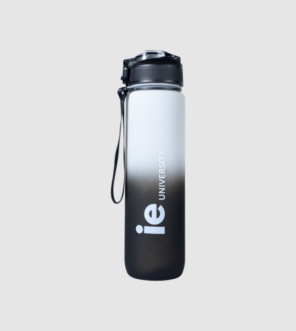 Gradient Water Bottle IEU. Black front