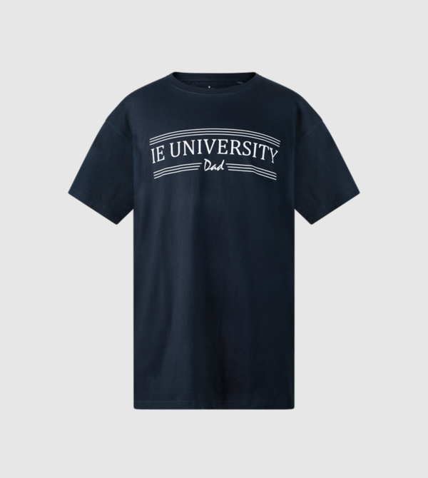 IEU Dad T-Shirt. Navy colour front