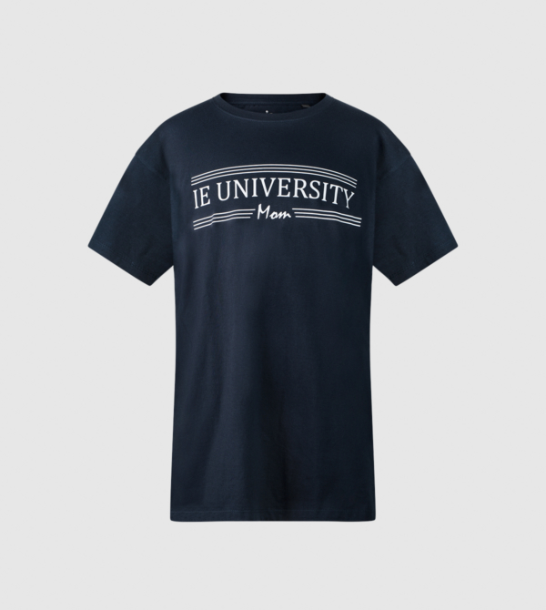 IEU Mom T-Shirt. Navy colour front