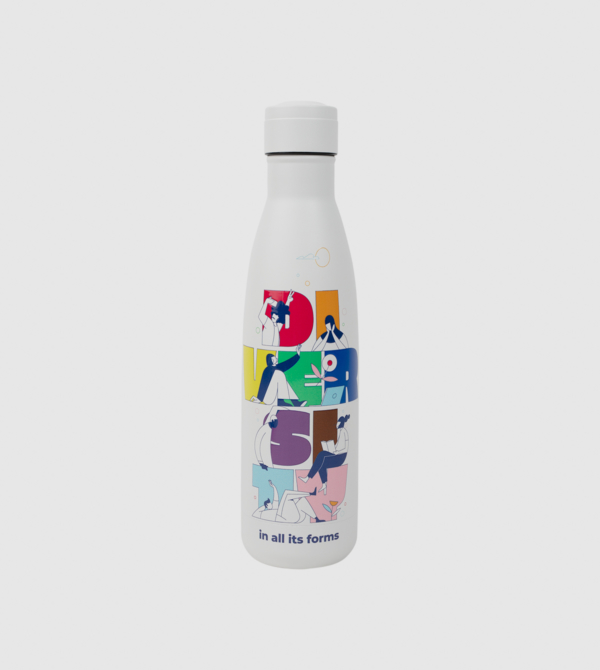 Cool Bottle Diversity 2025 IEU. White colour front