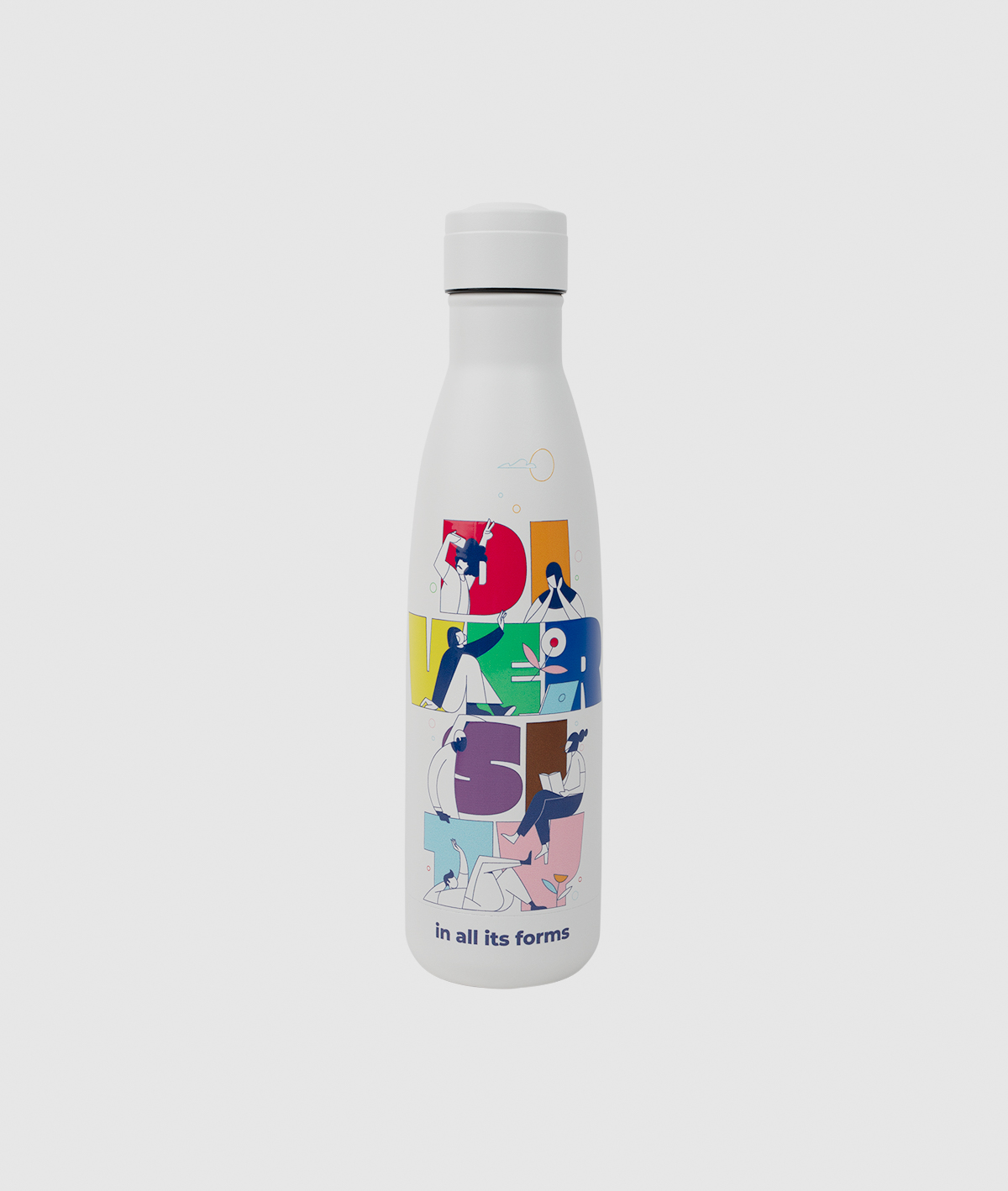 Cool Bottle Diversity 2025 IEU. White colour front