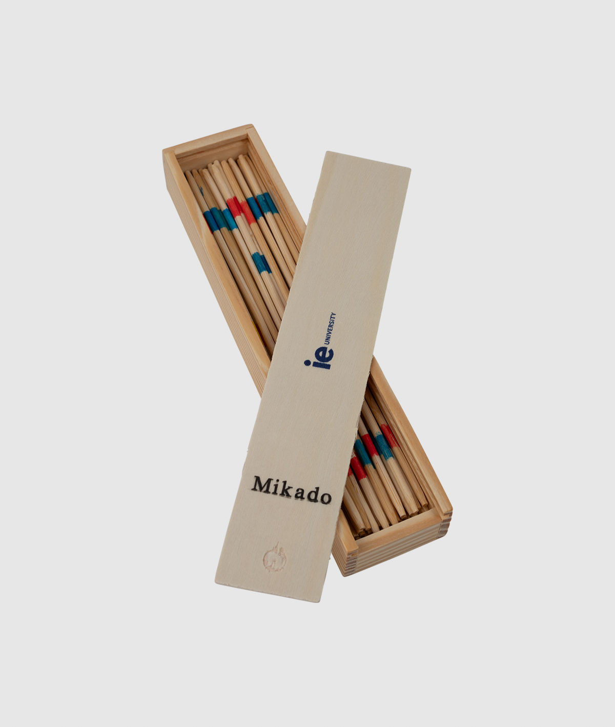 Wooden Mikado Game IEU. Dark Blue colour front