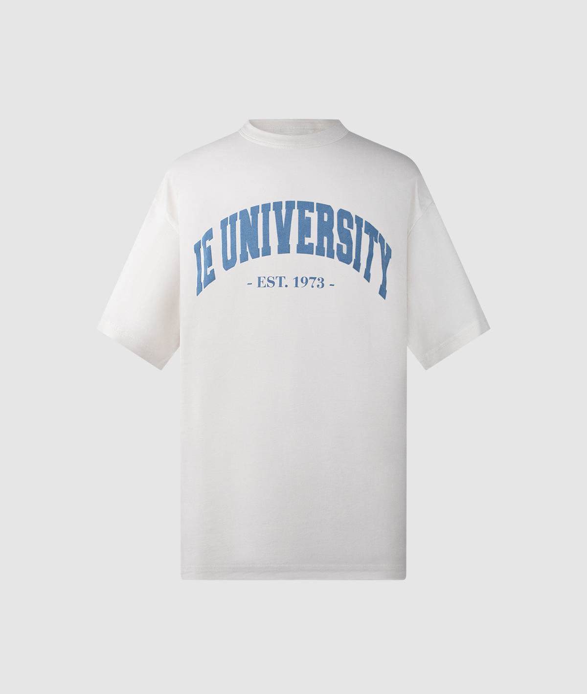 Puffed Ink IEU Oversized T-shirt. Off White colour front